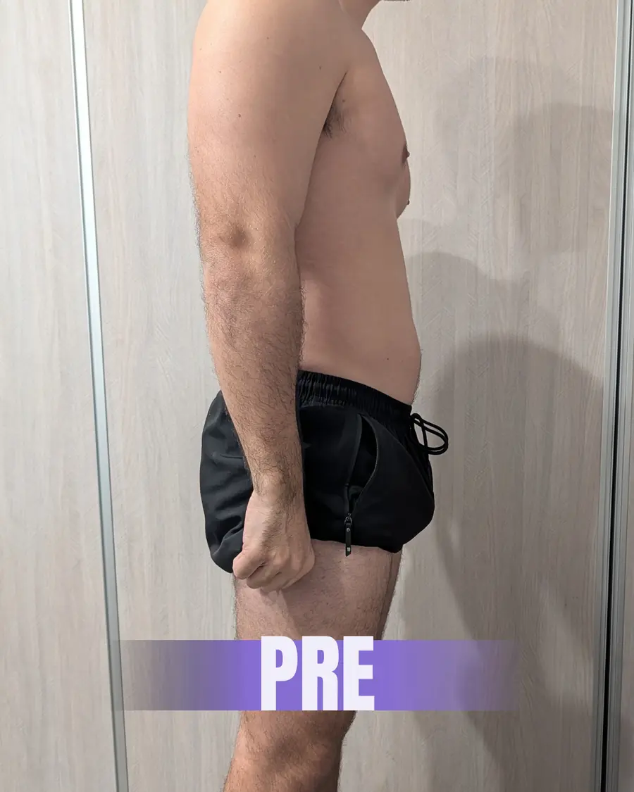 Pablo antes de comenzar el proceso